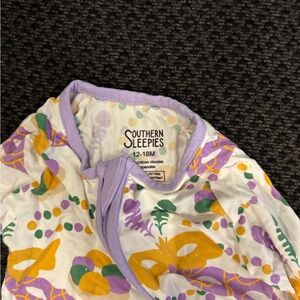 Kids Pajamas - Purple and Yellow
